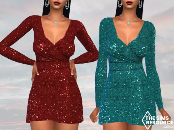 The Sims 4 Sequin Formal Party Dresses by Saliwa