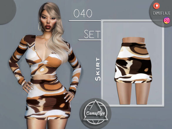 The Sims 4 SET 040 – Skirt by Camuflaje