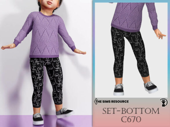 The Sims 4 Set-Bottom C670 by turksimmer at TSR