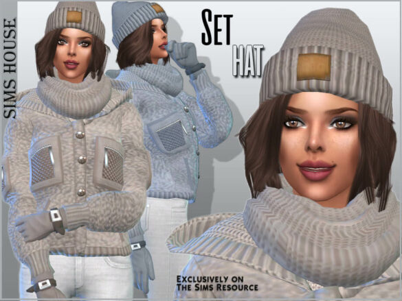 The Sims 4 Set Hat F/M by Sims House