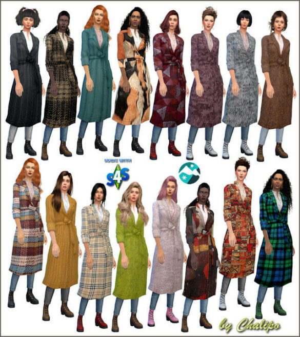 The Sims 4 Snow coat at All 4 Sims