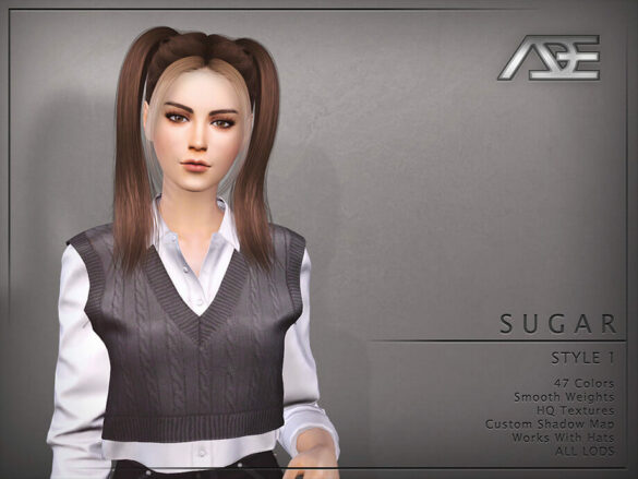 The Sims 4 Sugar Style 1 (Hairstyle) by Ade_Darma
