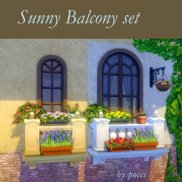 The Sims 4 sunny balcony set