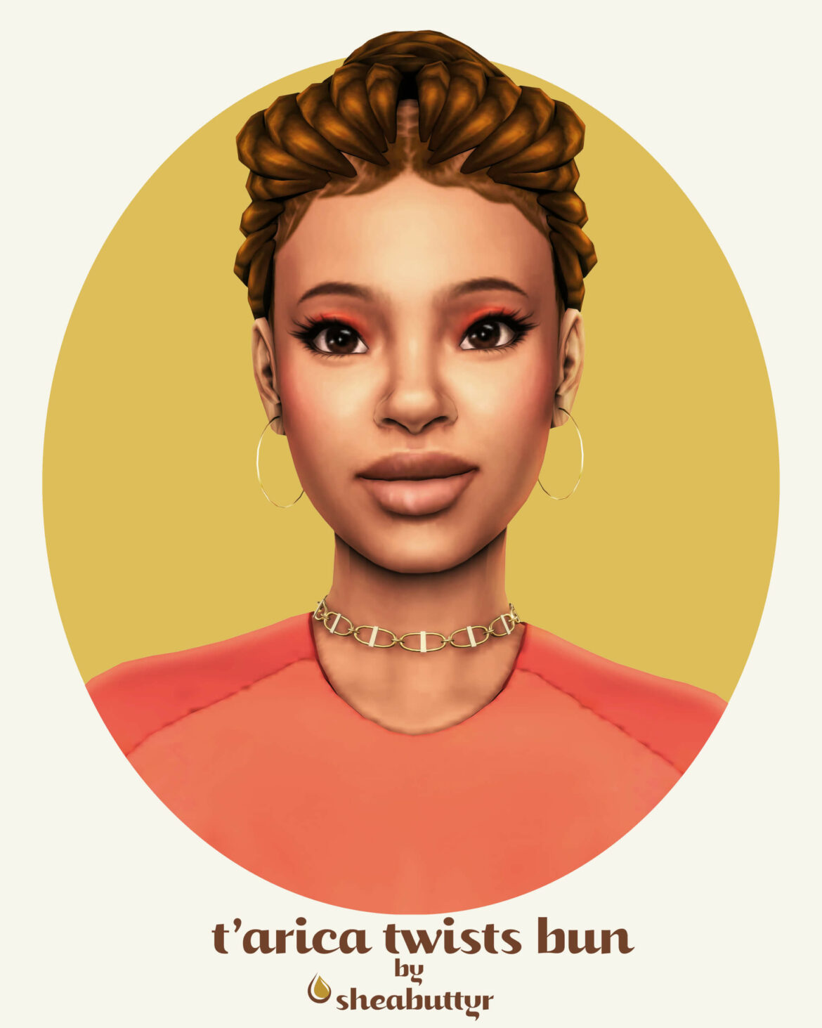 The Sims 4 tarica twists bun