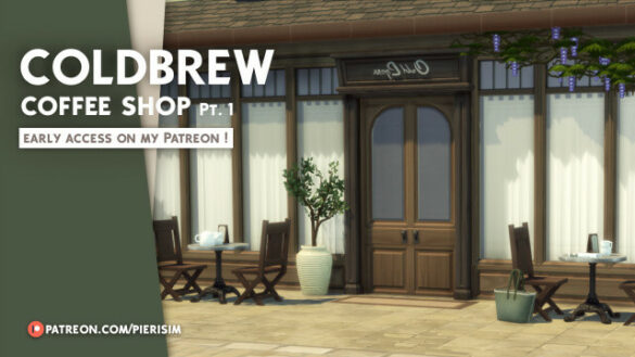 The Sims 4 the coldbrew coffeeshop pt 1