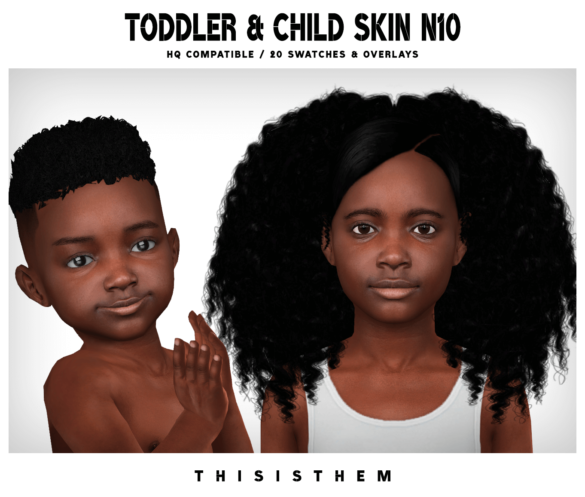 The Sims 4 toddler child skin n10