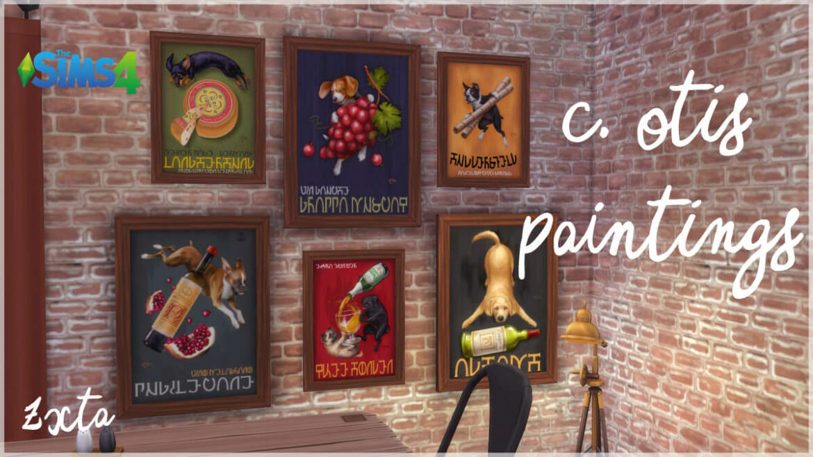 The Sims 4 ts4 c otis paintings happy new year