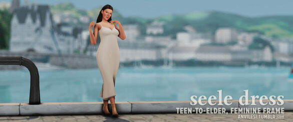 The Sims 4 ts4 seele dress jumper skirt by sforzinda