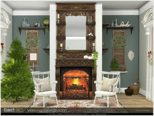 The Sims 4 Verena livingroom by Severinka_