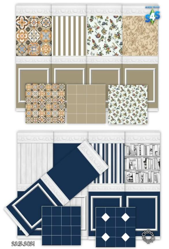 Walls and Floors, Statue, Livingroom and Kitchen