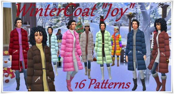 The Sims 4 Winter Coat Joy at Birksches Sims Blog
