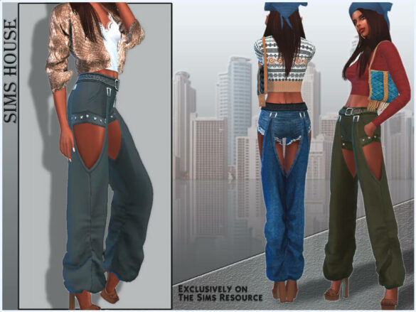 Women’s pants with slits by Sims House