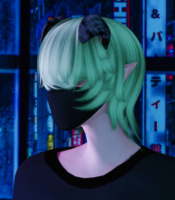 The Sims 4 [ZAO]Blocking Eyes Hair