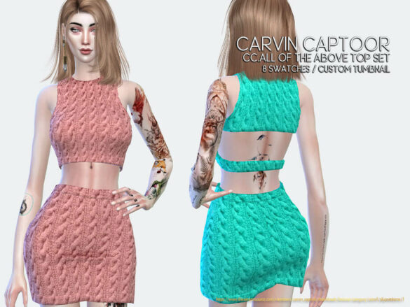 The Sims 4 ALL OF THE ABOVE TOP SET by carvin captoor