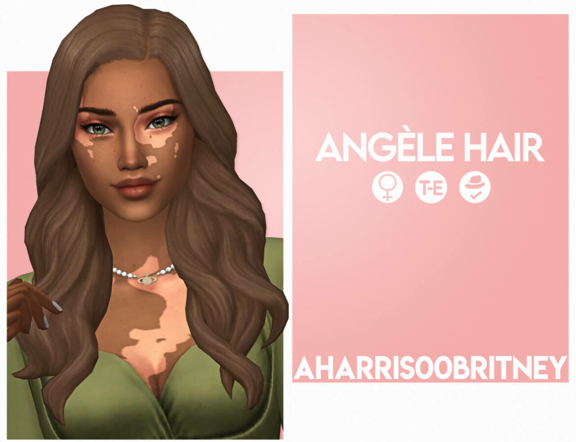 The Sims 4 Angèle Hair at AHarris00Britney
