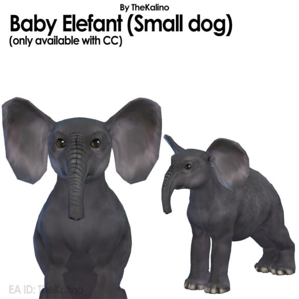The Sims 4 Baby Elephant at Kalino