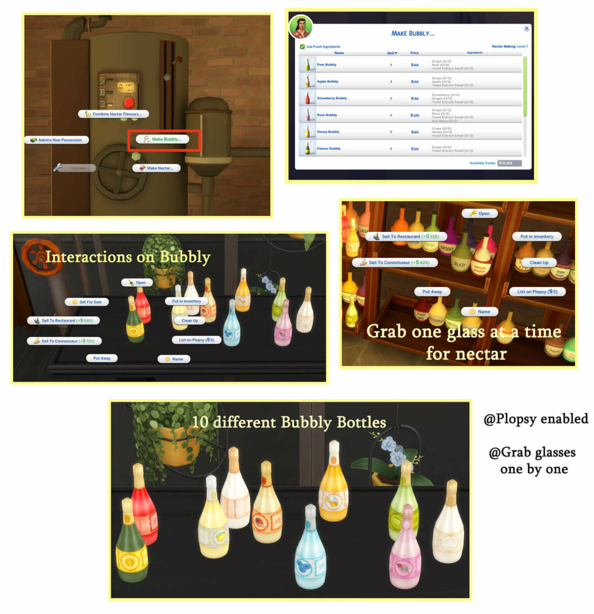 The Sims 4 BUBBLY CHAMPAGNE BOTTLES at Icemunmun