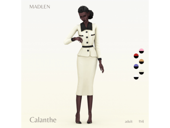 The Sims 4 Calanthe Outfit by Madlen