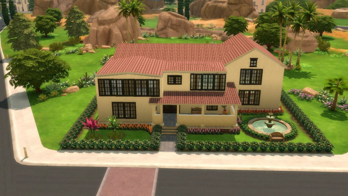 The Sims 4 Carnation House 5 bed 4 bath no cc - The Sims Game