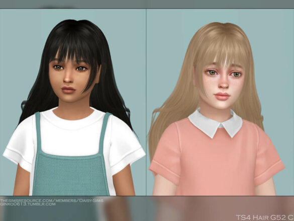 The Sims 4 Child Hair G52C by Daisy-Sims at TSR