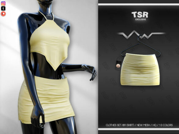 The Sims 4 CLOTHES SET-189 (SKIRT) BD632 by busra-tr