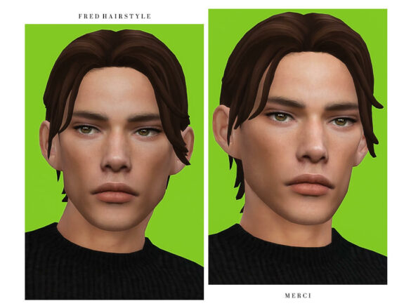 The Sims 4 fred hairstyle new maxis match hairstyle