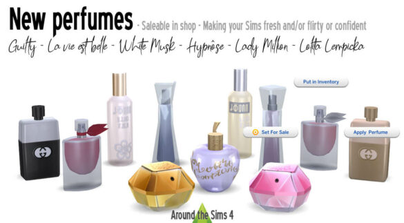 Functional perfume bottles at Around the
