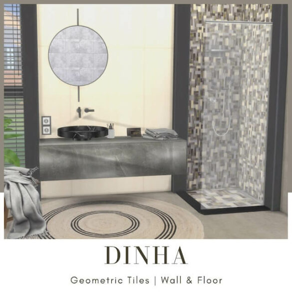 Geometric Tiles Wall Floor at Dinha Gamer