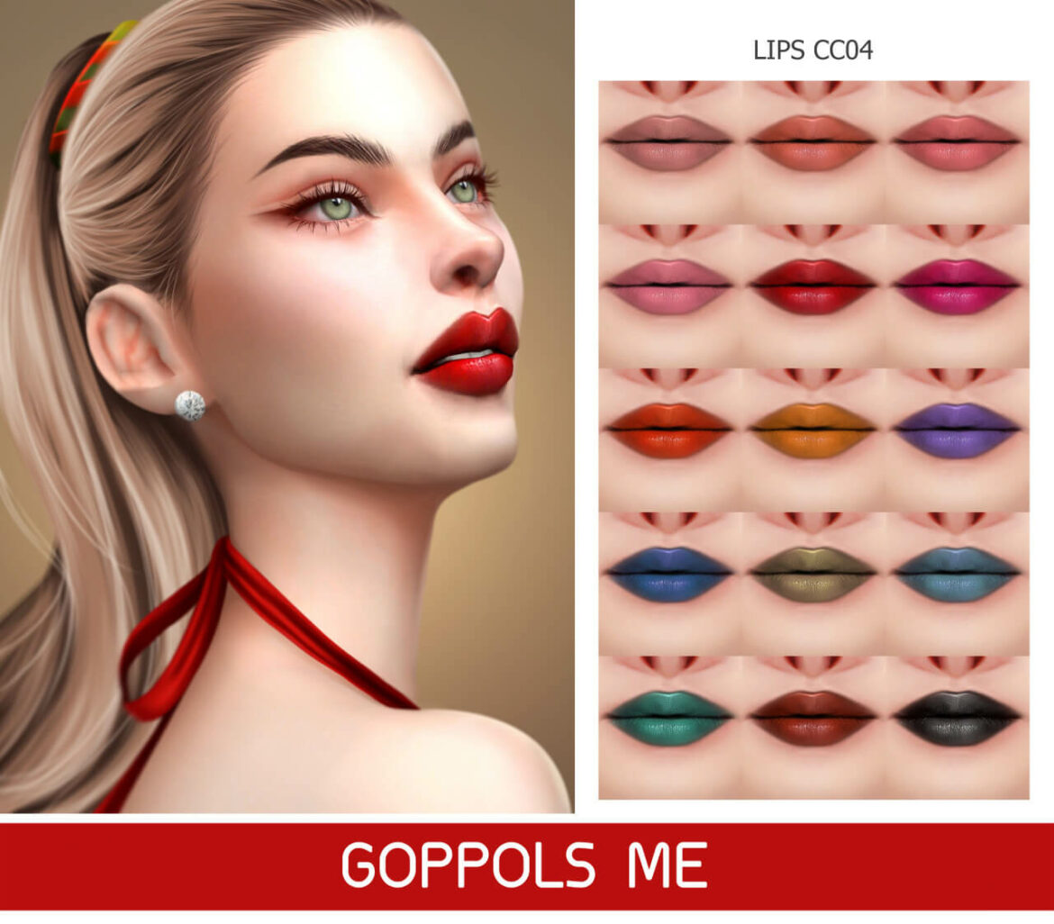 The Sims 4 GPME-GOLD Lips CC04 at GOPPOLS Me