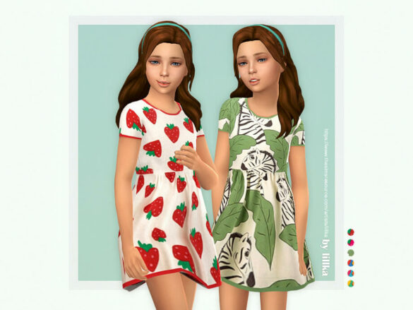 The Sims 4 Hanako Dress by lillka