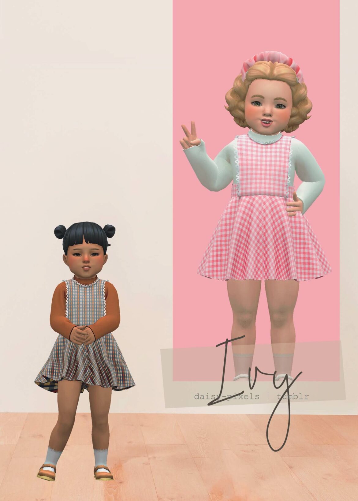 Ivy Dress & Little Socks at Daisy Pixels