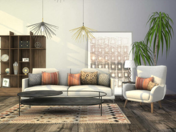 The Sims 4 Kingston Living Room by Onyxium at TSR