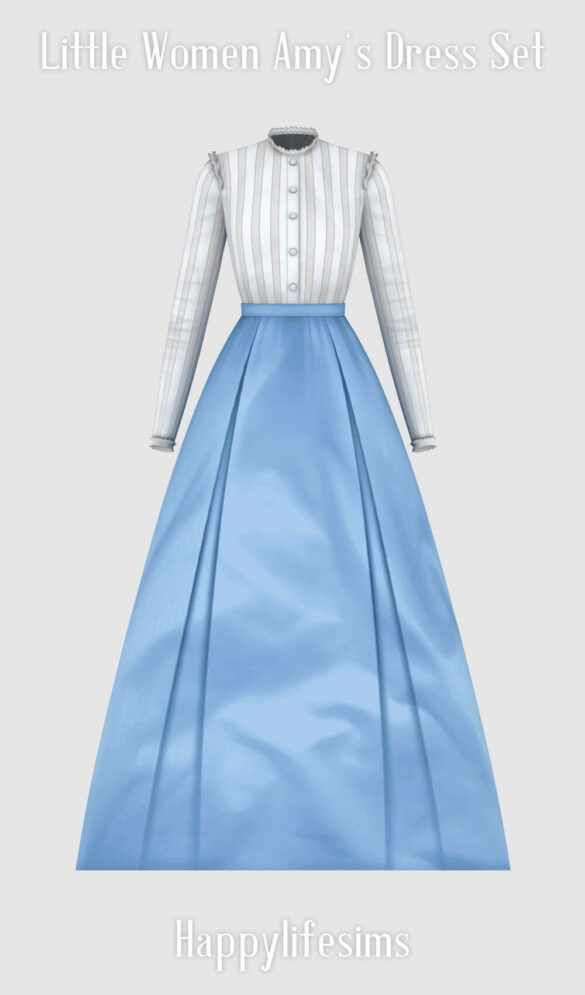 Little Women Amy’s Dress Set at Happy Life Sims