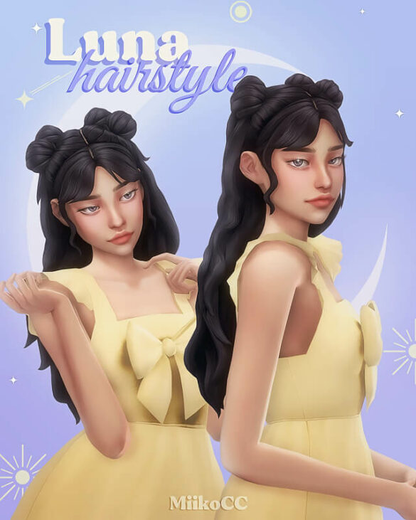 The Sims 4 luna hair