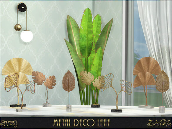 The Sims 4 Metal Deco Leaf at DiaNa Sims 4