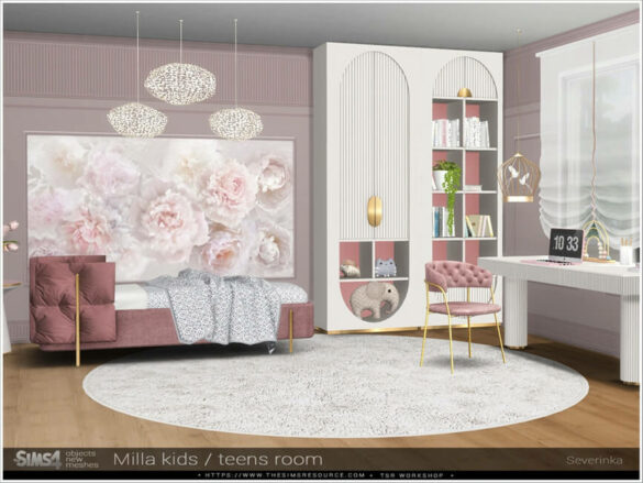 The Sims 4 Milla kids/teens room by Severinka_ at TSR