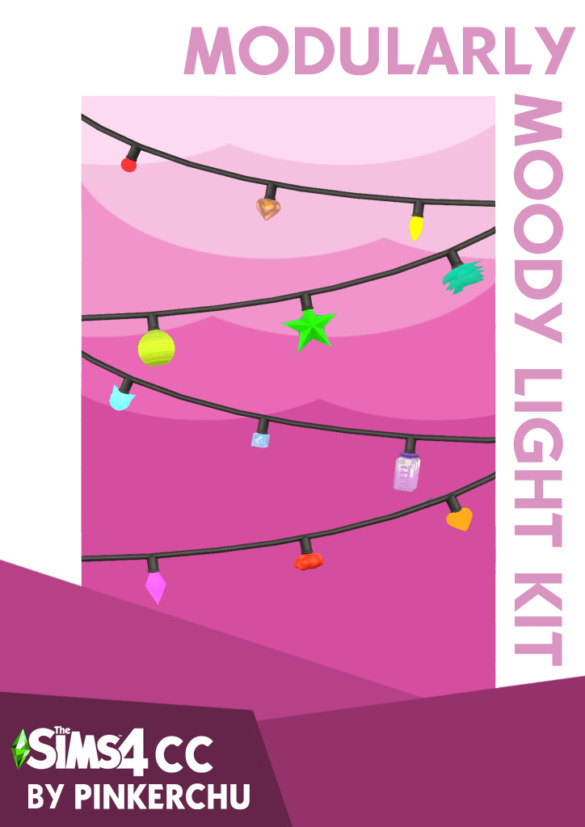 The Sims 4 Modularly Moody Light Kit