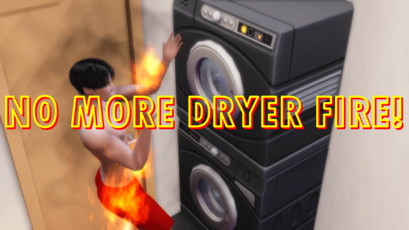 The Sims 4 No More Dryer Fire! (Laundry Day)