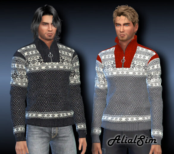 The Sims 4 Nordlys wool sweater at Alial Sim