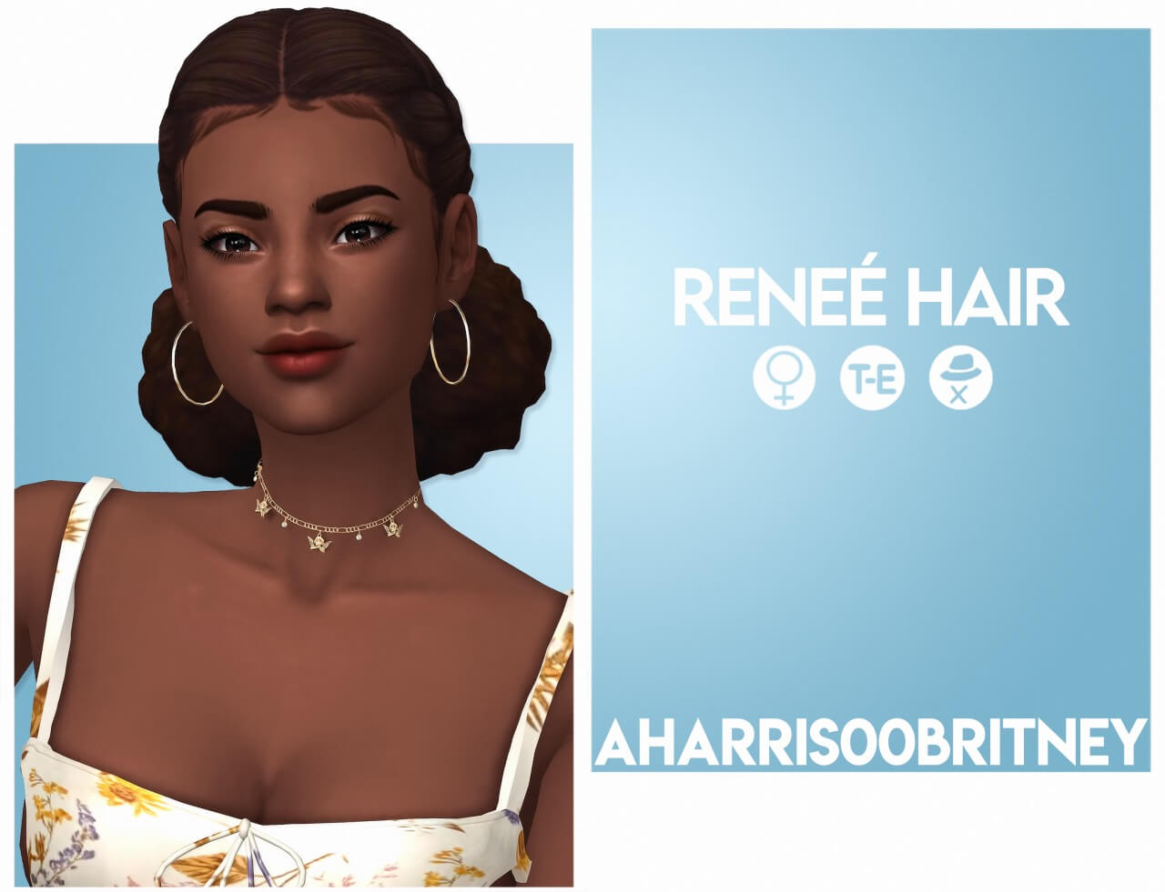 The Sims 4 Reneé Hair at AHarris00Britney - The Sims Game