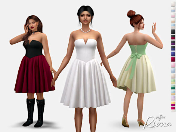The Sims 4 Riona Dress by Sifix