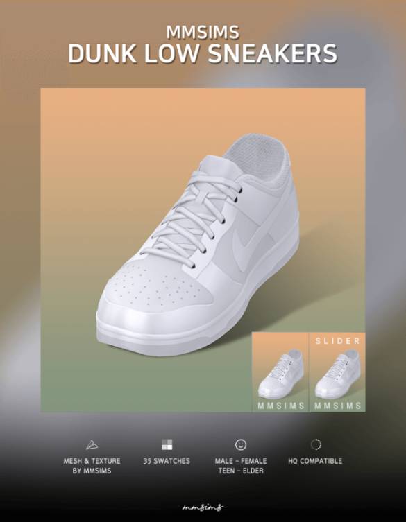 The Sims 4 s4cc mmsims dunk low sneakers