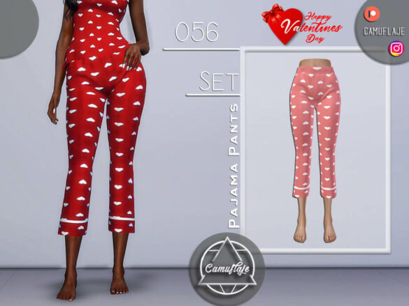 TSET 056 – Pajama Pants Valentines Day