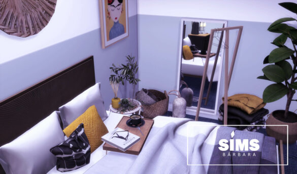 The Sims 4 simbarb exotic bedroom colorful ceiling