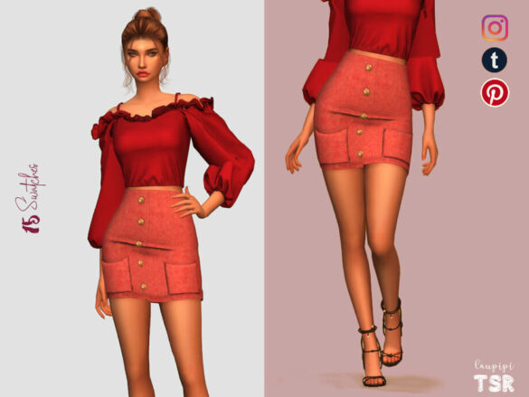 Skirt with Pockets – BT450 by laupipi
