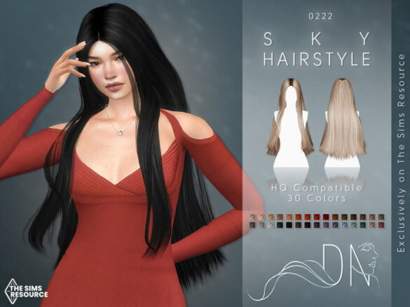 The Sims 4 Sky Hairstyle by DarkNighTt at TSR