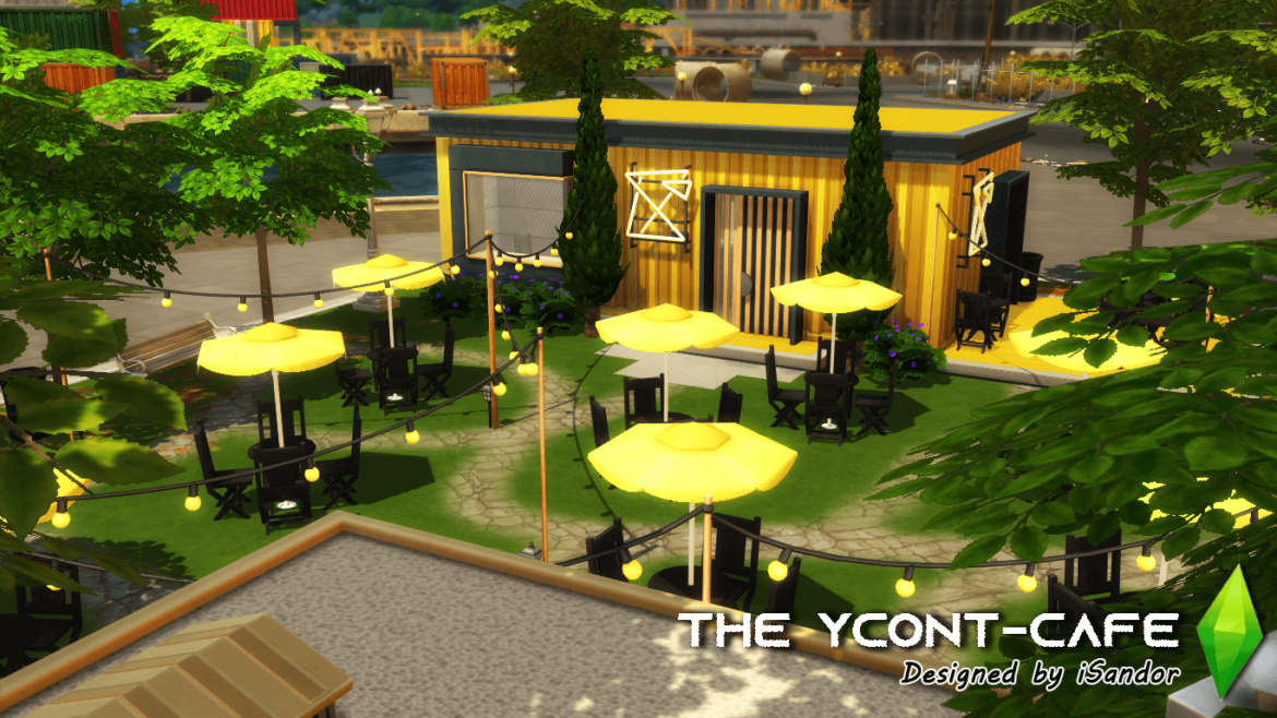 The Sims 4 The Ycont-Café | NO CC