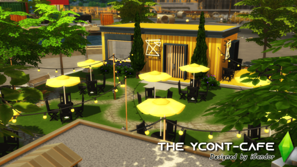 The Sims 4 The Ycont-Café | NO CC