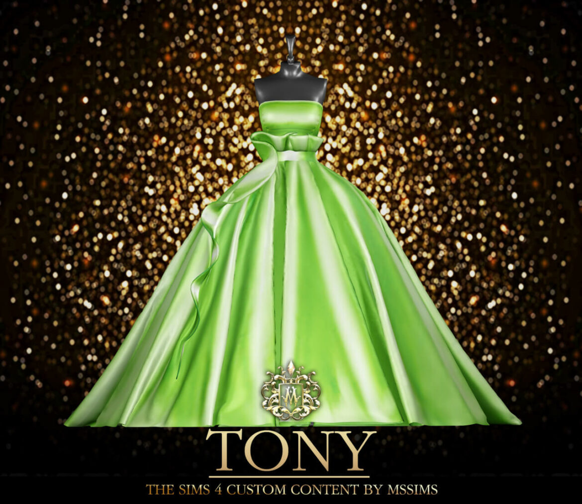 The Sims 4 TONY GOWN at MSSIMS