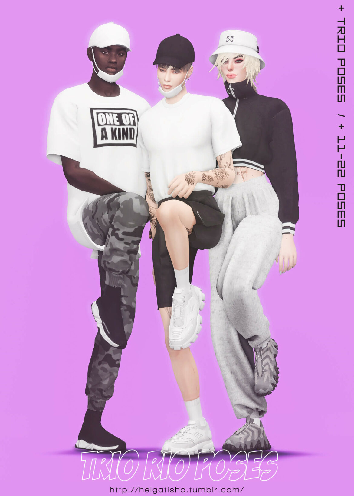 The Sims 4 ts4 trio rio poses pose pack download